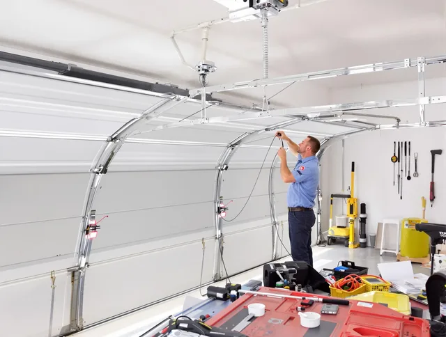 Garage door cable repair service by West Hollywood Garage Door Repair in West Hollywood