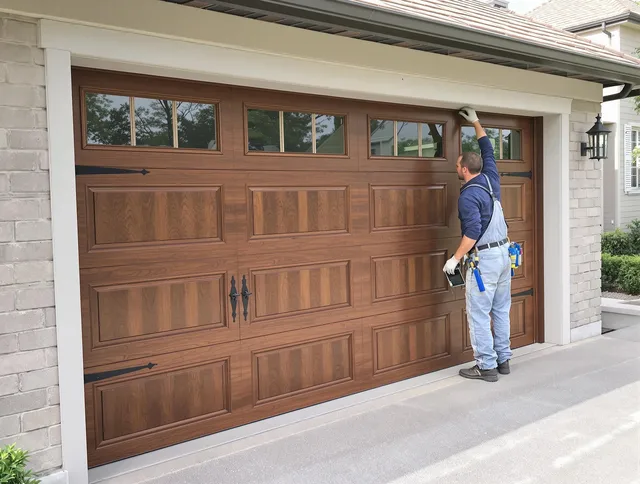 Custom garage door showcase by West Hollywood Garage Door Repair in West Hollywood