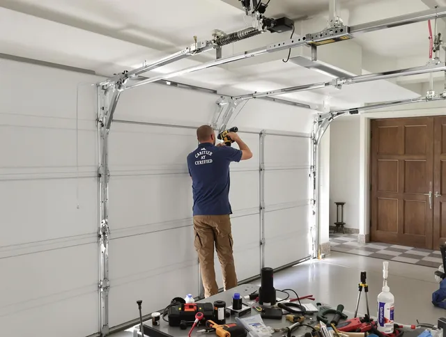 West Hollywood Garage Door Repair certified technician performing precision garage door repair in West Hollywood