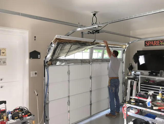 Garage door section replacement by West Hollywood Garage Door Repair in West Hollywood